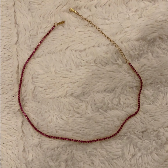 Ruby Red colored choker adjustable - Picture 4 of 4